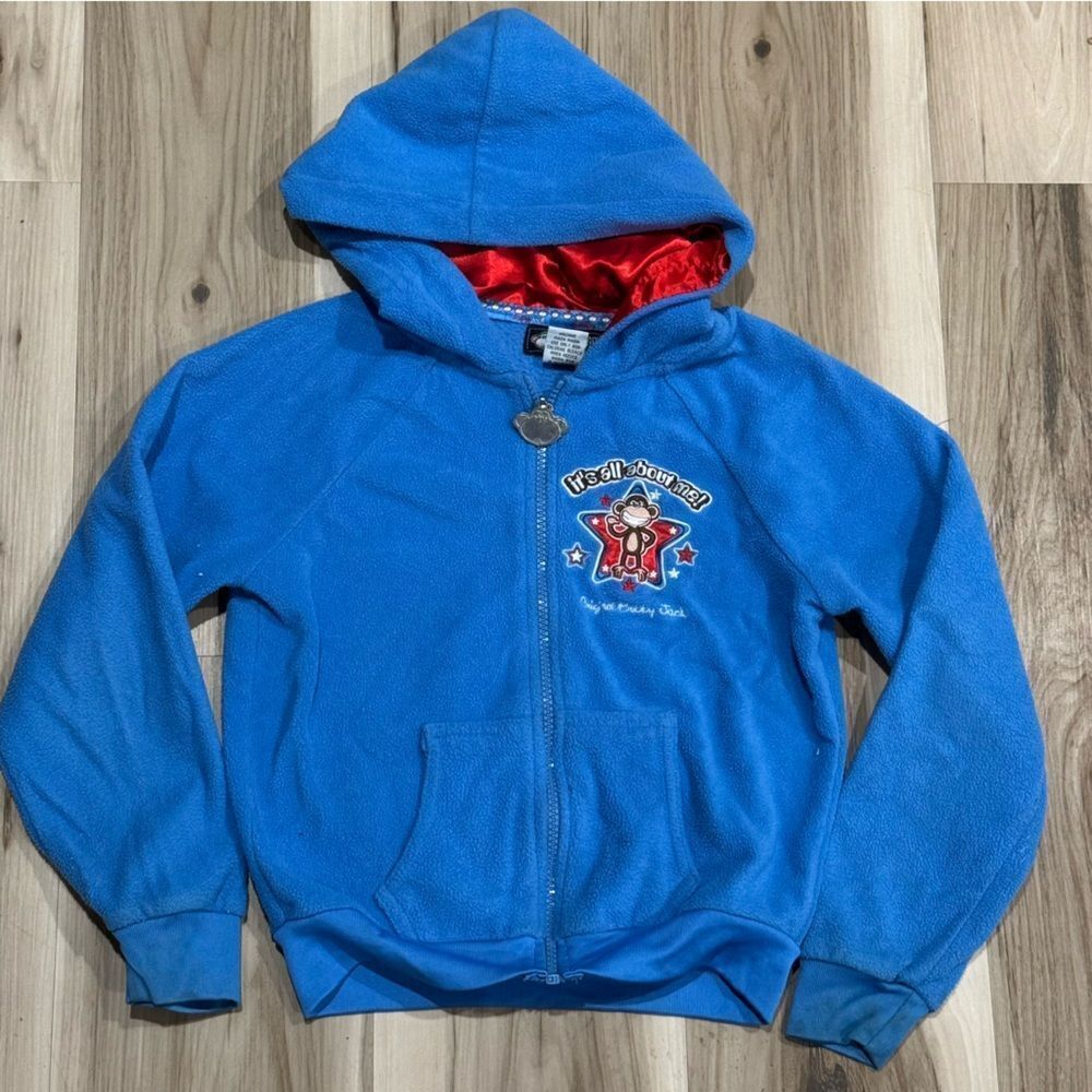 Bobby Jack Y2K All About Me Zip Up Hoodie Girls Small